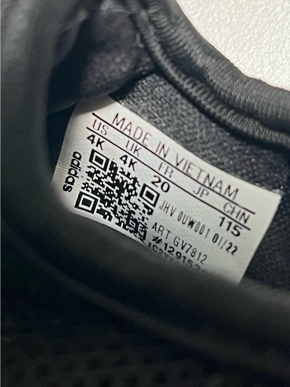 adidas Kids Black and Gray Slip-On Water Shoes - Picture 4 of 4